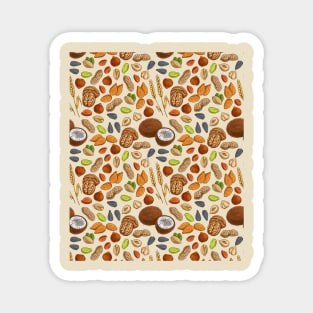 Seamless Pattern Peanuts Magnet