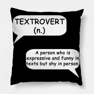 Textrovert - Typography Design Pillow