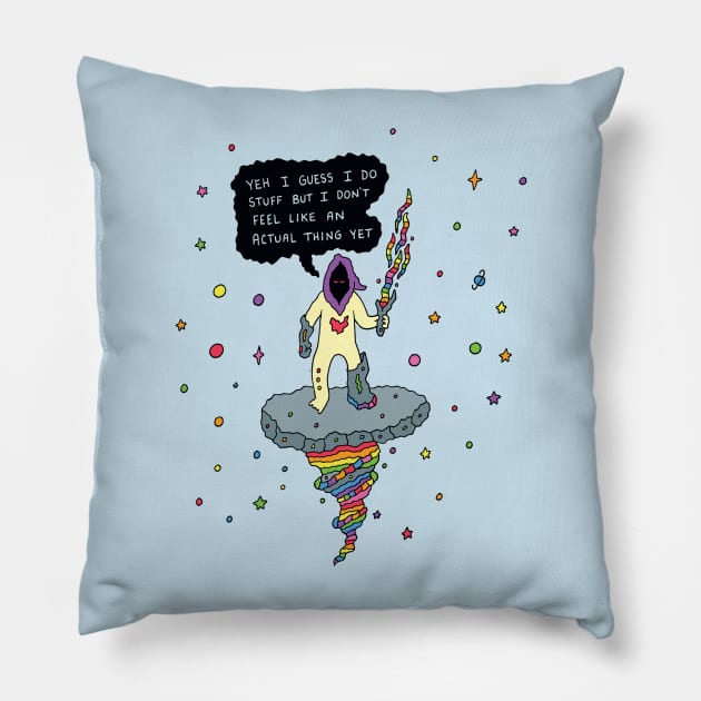 I Do Stuff Pillow by RaminNazer