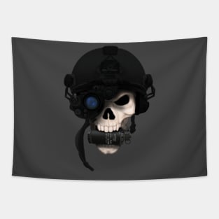 Skull with bang Tapestry