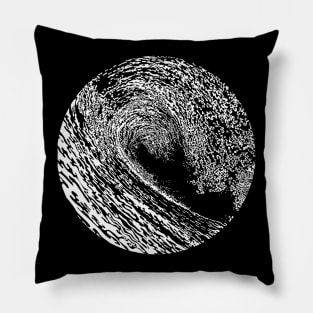 Pacific Waves Noir Pillow