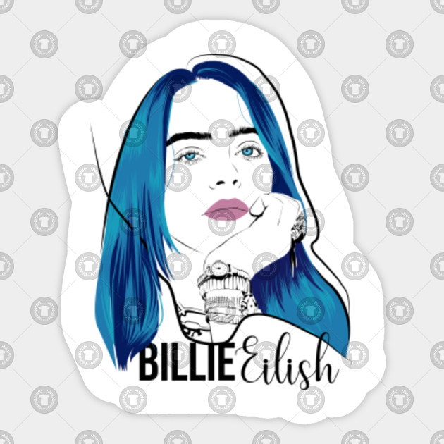 BILLIE EILISH - Billie Eilish - Sticker | TeePublic