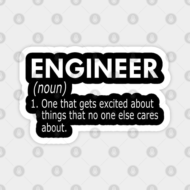 Engineer Definition Magnet by KC Happy Shop