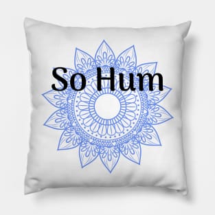 So Hum Sanskrit Mantra Pillow