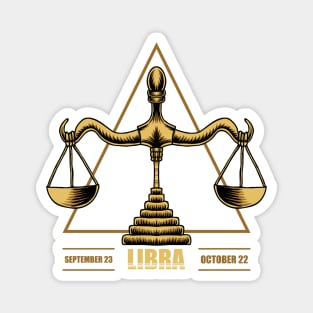 Libra Zodiac Symbol Magnet