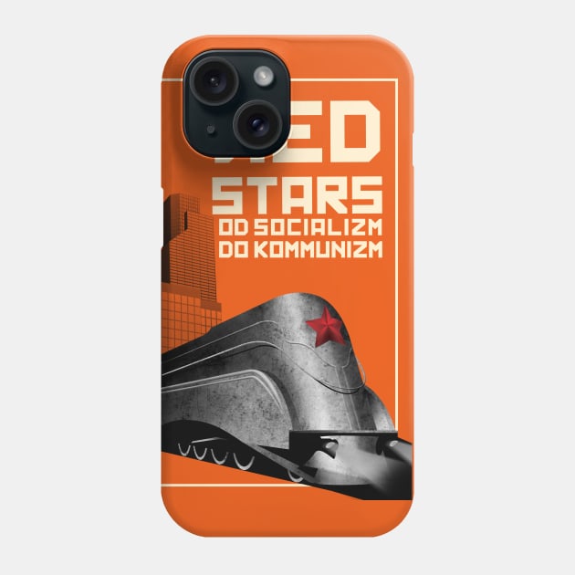 Red stars Phone Case by ZCardula