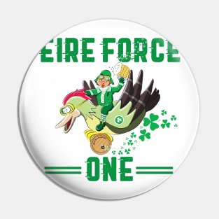 St Patrick's Day Leprechaun Military Airman for Pilots And Veterans Pin