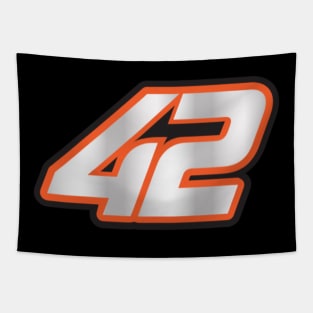 Racing Number 42 Tapestry