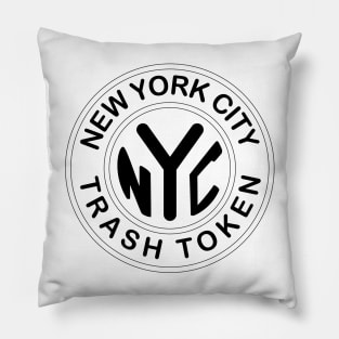 Trash Token (Outline) Pillow