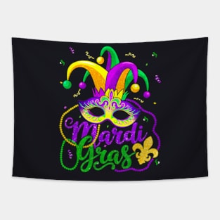 Mardi Gras For Women Kids Men Beads Mask Feathers Hat Tapestry