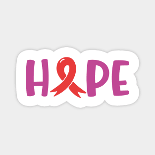 pink Hope ribbon Magnet