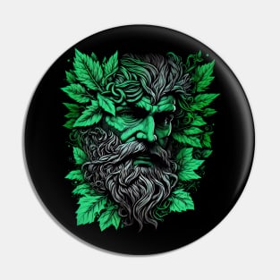 Jack Of The Wood Traditional Pagan Celtic Greenman Pin