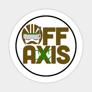 offaxis circle brown Magnet