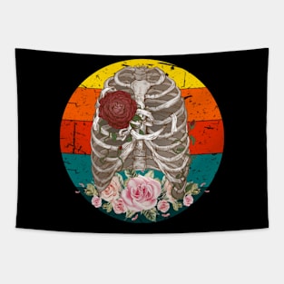 Retro skeleton Tapestry