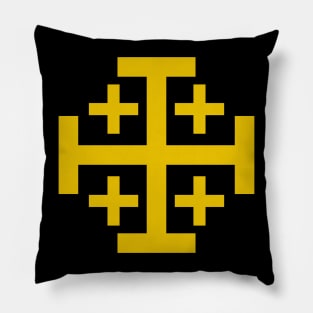 Jerusalem Cross (gold) Pillow