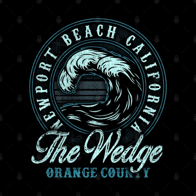 The Wedge Tonal Retro Surf Beach by PacPrintwear8