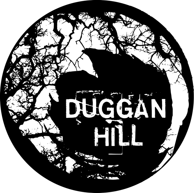 Duggan Hill - White on Black Kids T-Shirt by DugganHill