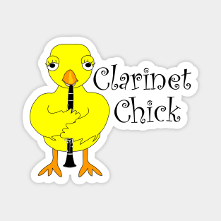 Clarinet Chick Text Magnet