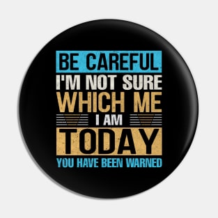 Be careful I'm not sure Which me i am today you have been warned Pin