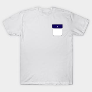 DPTO — Purple & Black Thrashed Classic Logo Pocket T-Shirt