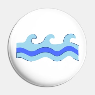 blue green water waves design Pin