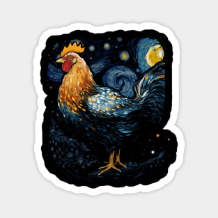 Starry Night Farm Chicken Gifts Funny Chicken Magnet