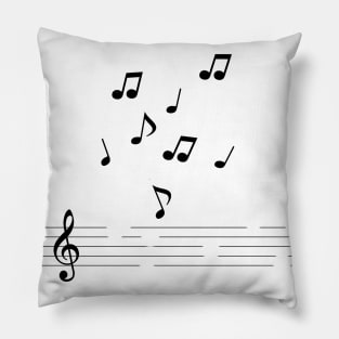 music notes artwork Pillow