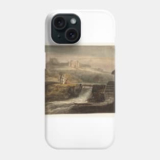 A Sluice and a Watermill, with a Distant View of Carisbrooke Castle, 1796 Phone Case