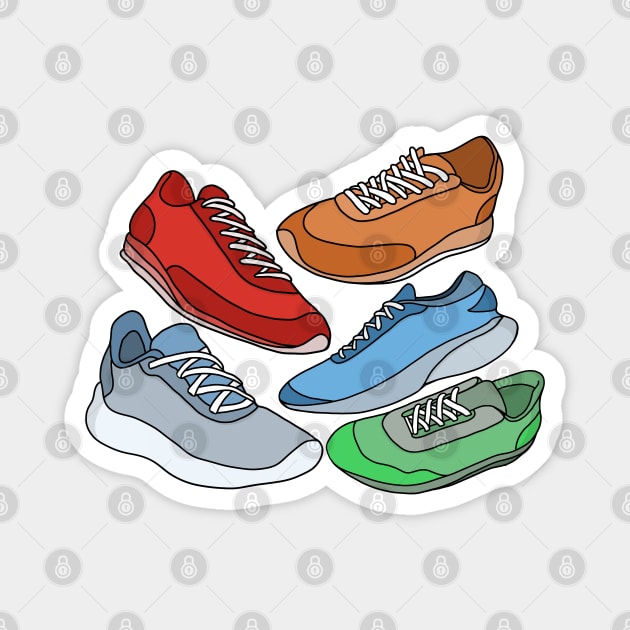 Colorful Cool Shoes Magnet by DiegoCarvalho