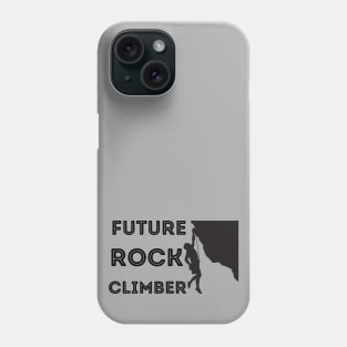 Future Rock Climber Black Phone Case