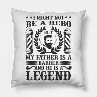 Barber Design I Might Not Be 65 Pillow