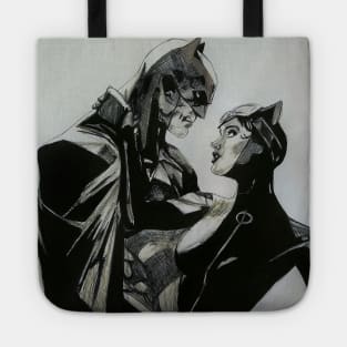 Batman and Catwoman Fanart Tote