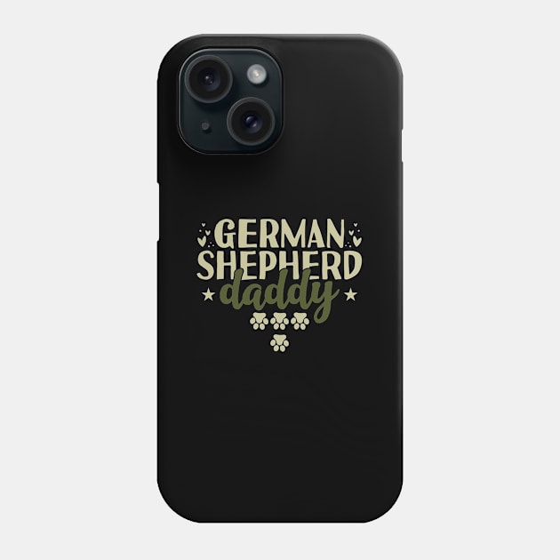 German Shepherd Daddy Phone Case by Tesszero