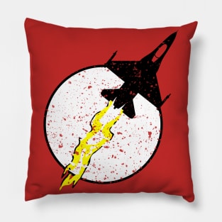 F-16 Fighting Falcon Thunder Logo Pillow