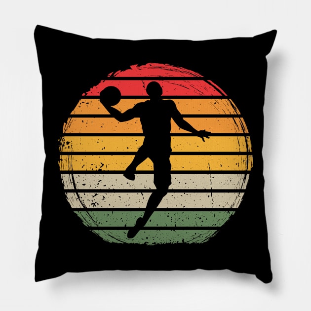 Vintage Basketball Pillow by POS