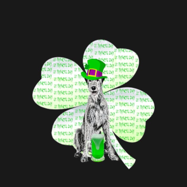 Irish Wolfhound St Patrick’s Day Design by NikkiBear67