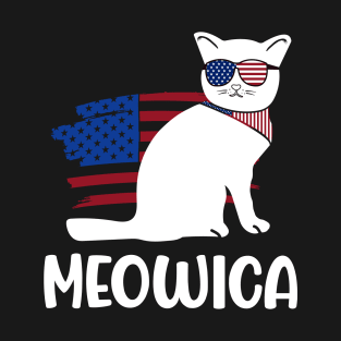 Meowica Cat 4th of July T-Shirt