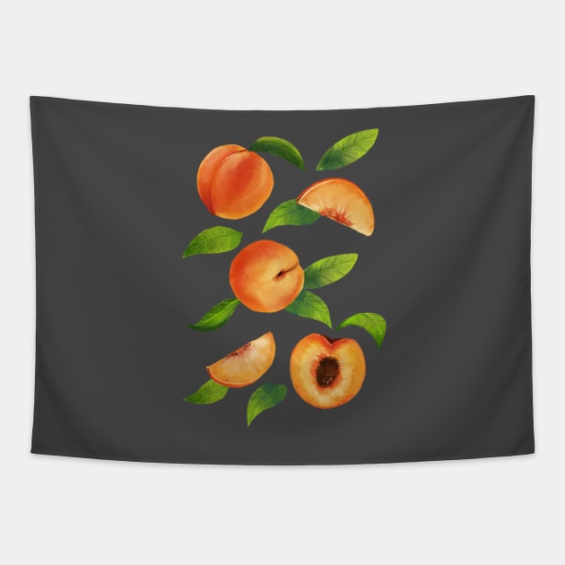 Peachy Peaches Tapestry by catherold