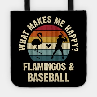 Baseball and Flamingo Tote