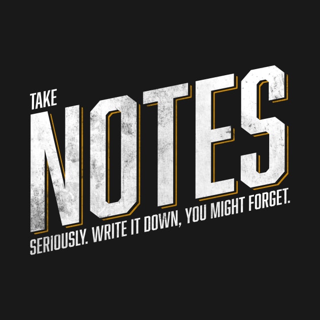 Take Notes by WinterWolfDesign