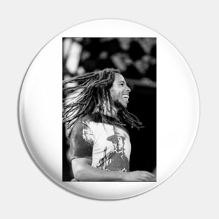 Ziggy Marley BW Photograph Pin