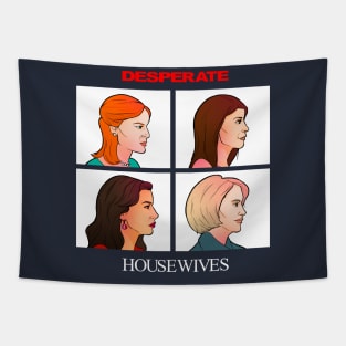 Desperate - side profile - housewives Tapestry