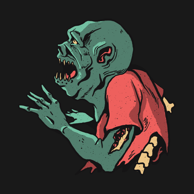Creepy Zombie Illustration by SLAG_Creative