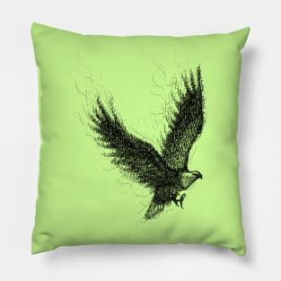 Flying Eagle Doodle Pillow