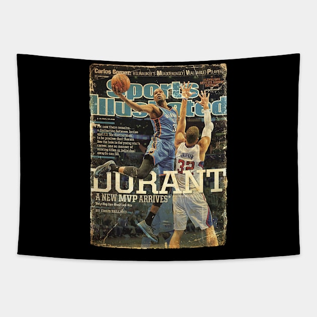 COVER SPORT - SPORT ILLUSTRATED - DURANT A NEW MVP Tapestry by FALORI