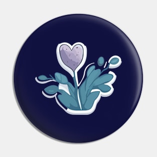 Crocuses and leaves Pin