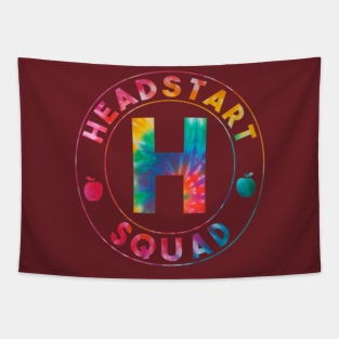 Tie Dye  Head Start Squad First Day Of School Teacher Tapestry