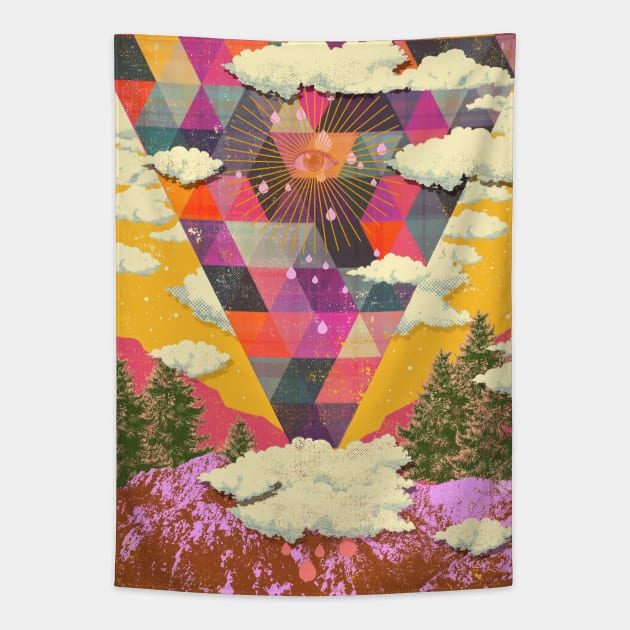 PSYCHEDELIC NATURE Tapestry by Showdeer