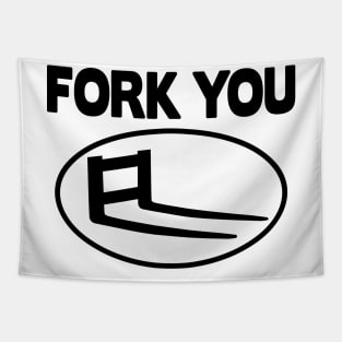 Fork You Forklift Racing Team Logistic Forklifts Fork Warehouse Tapestry