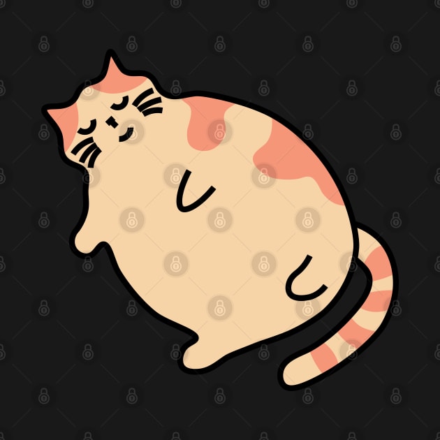 Chonky cat, Sleeping cat, Napping kitty, Fat cat by strangelyhandsome